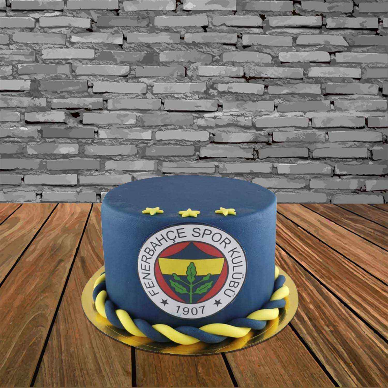 Fenerbahçe Yıldızlı Logo Özel Pasta